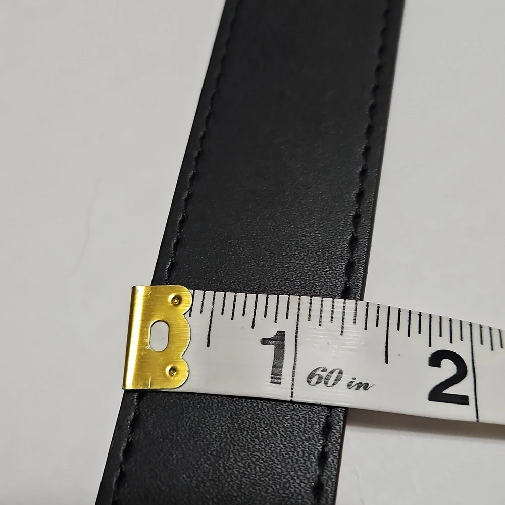 Cobe Classic Black Wide Leather Belt Size S/P